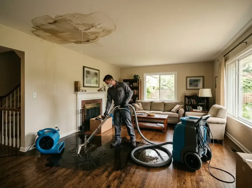 attic-pipe-burst-ceiling-drip-008 — frequently asked questions, Water Damage Restoration & Carpet Care in Hagerstown, MD